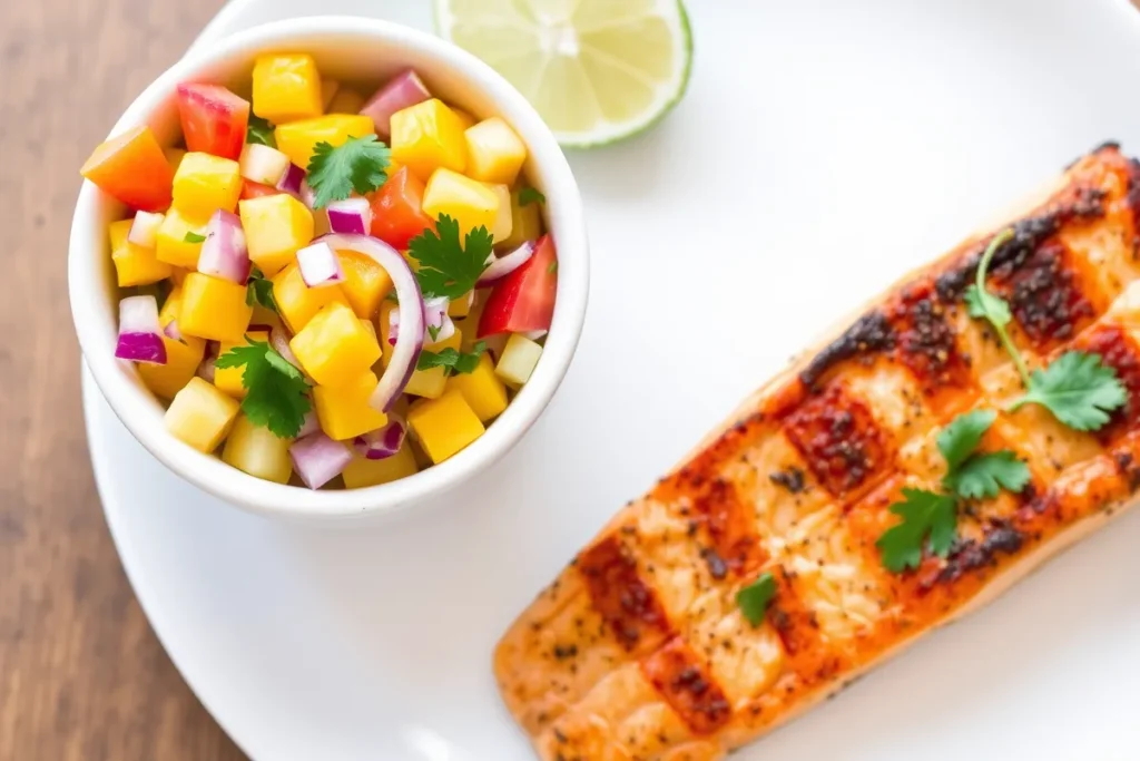 Mango salsa for salmon	