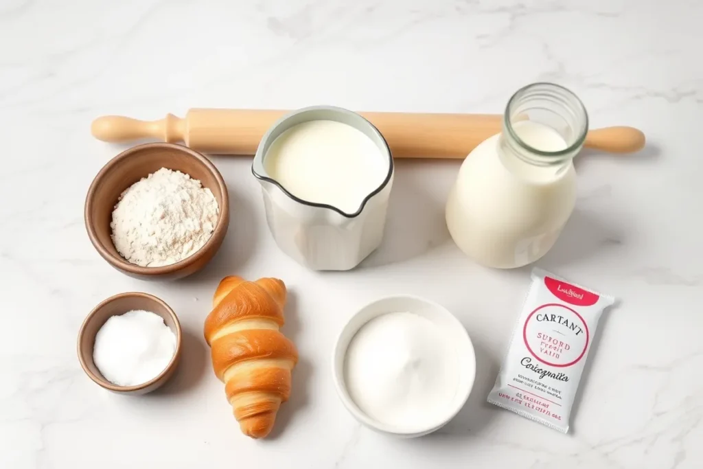What are the ingredients in a croissant