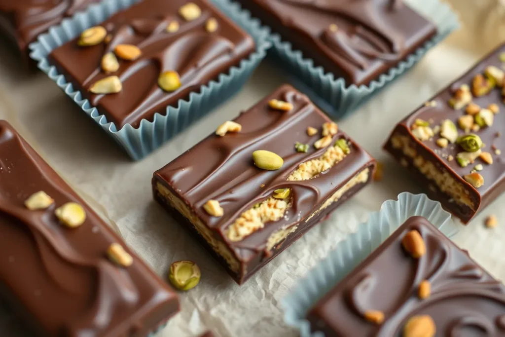 Finished Dubai Chocolate Bars	