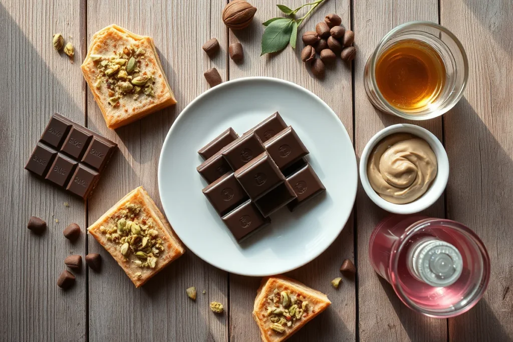 Ingredients for Dubai Chocolate Recipe	