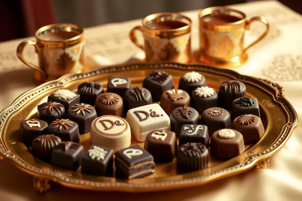 Elegant presentation of Dubai chocolates	