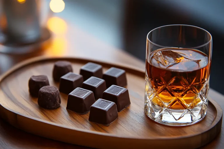 Chocolate truffles and Maple Old Fashioned