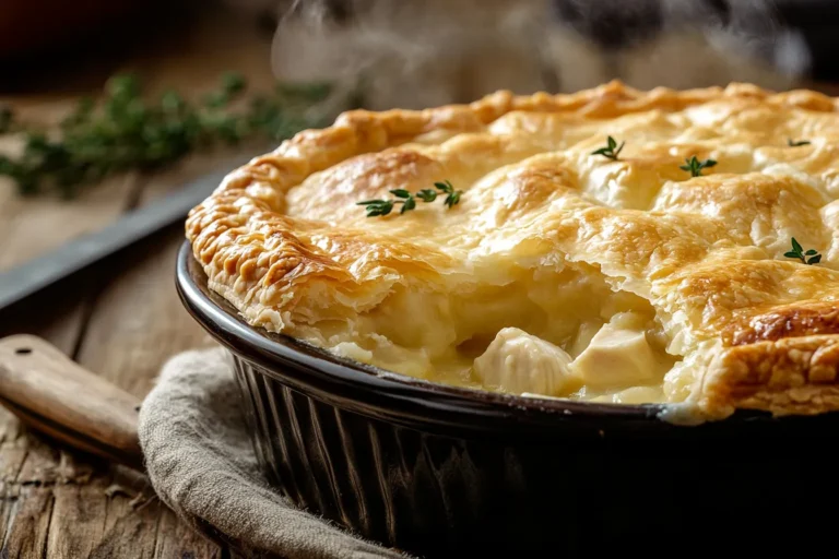 Golden Pillsbury Chicken Pot Pie fresh from the oven