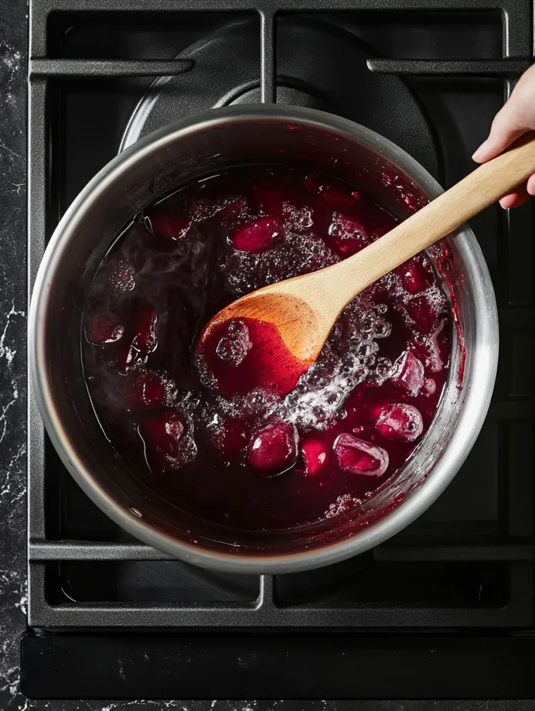 Cooking Plum Juice for Jelly