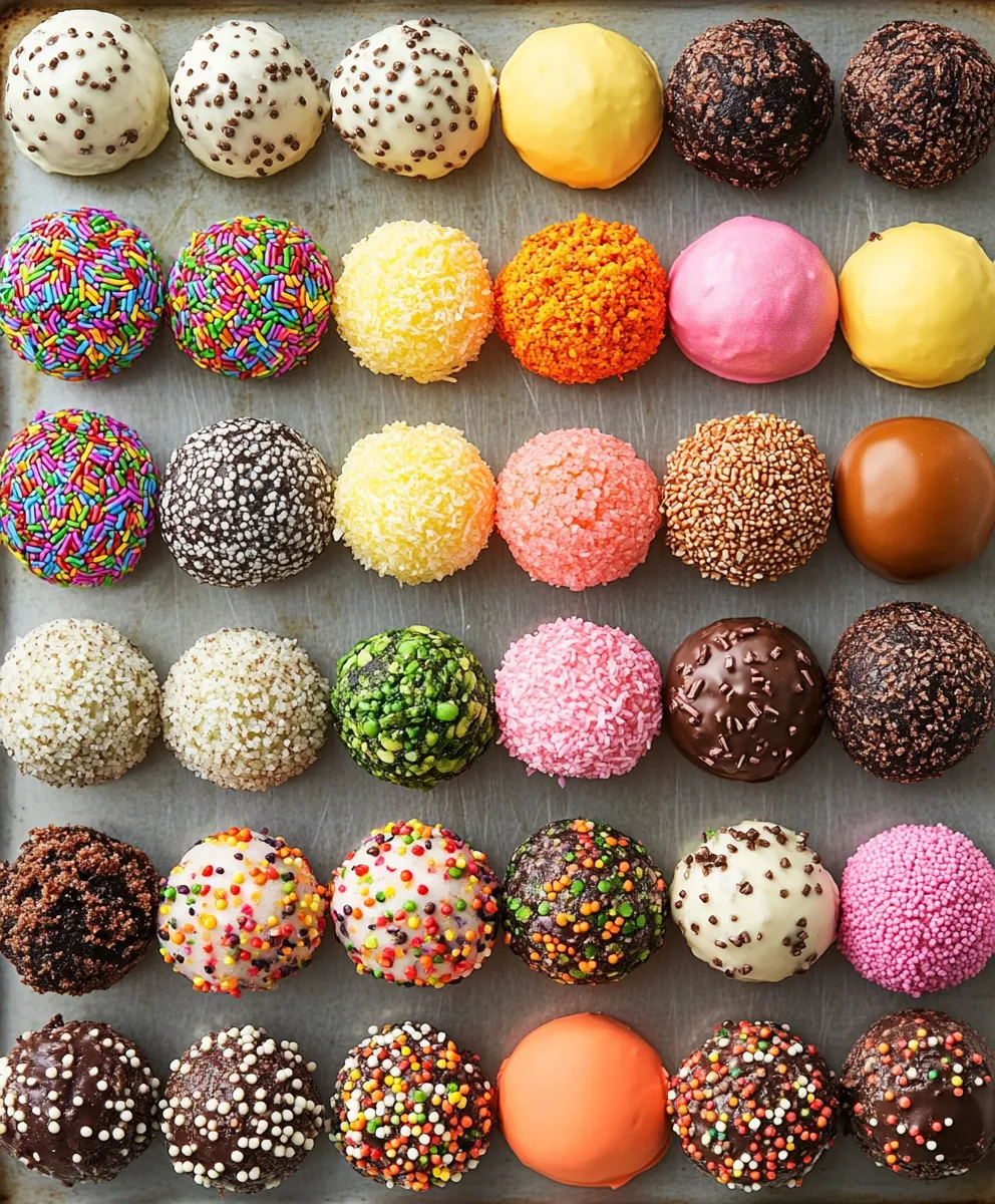 cheesecake balls coated in toppings