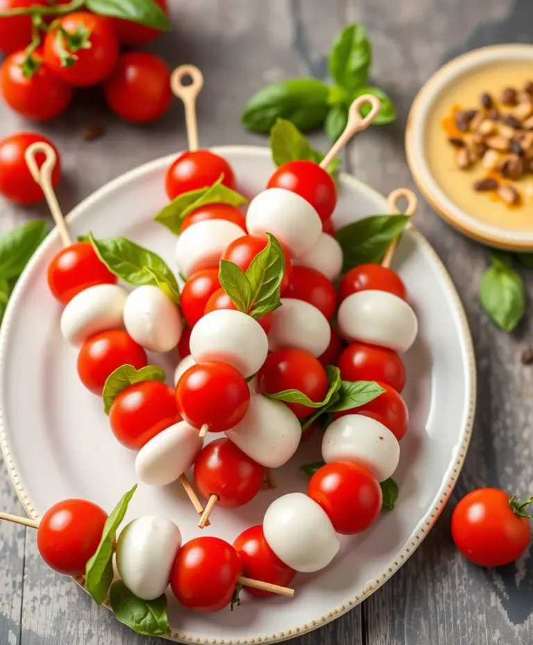Mini Caprese Skewers – Recipe Justalittlebite